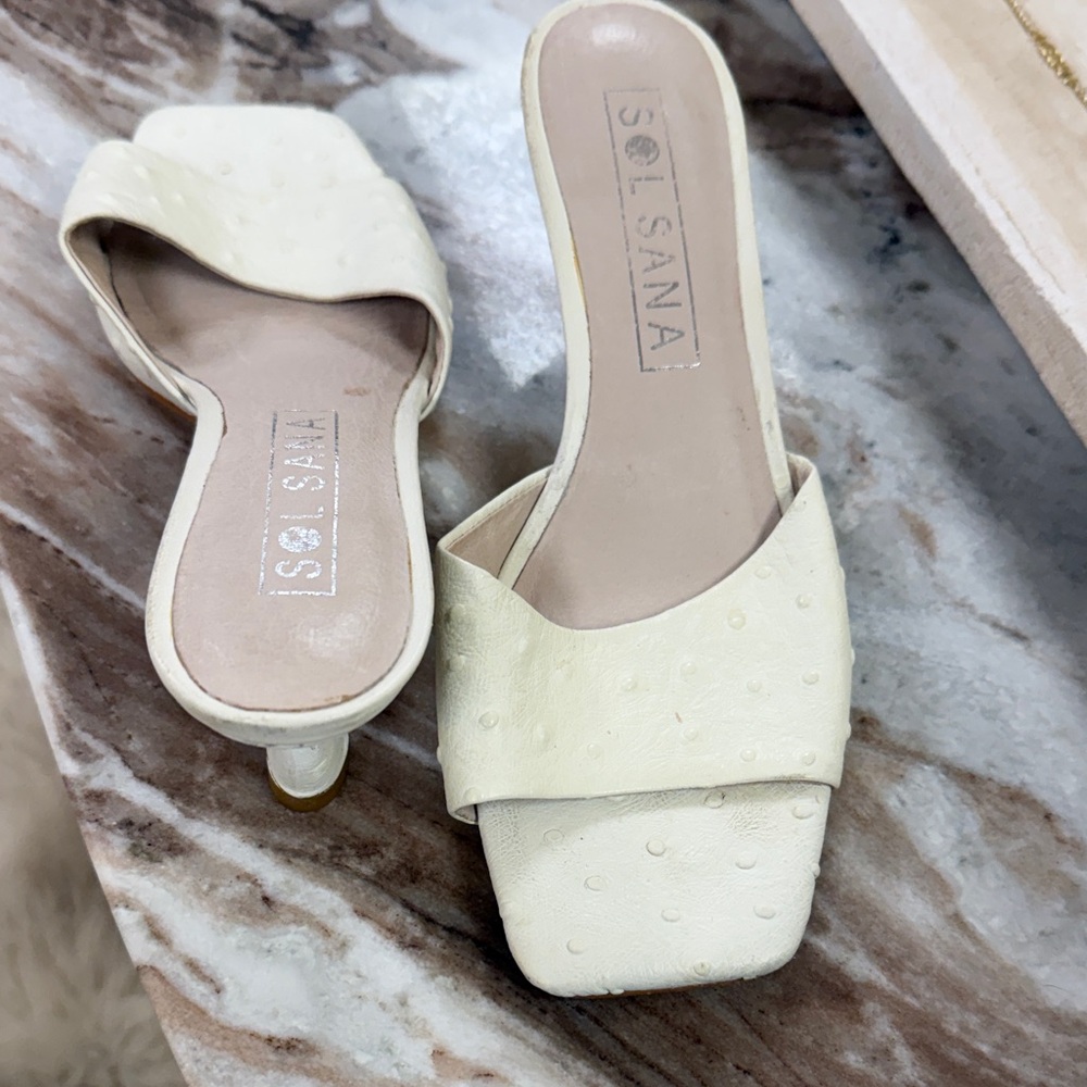 Sol Sana Ivory Mules